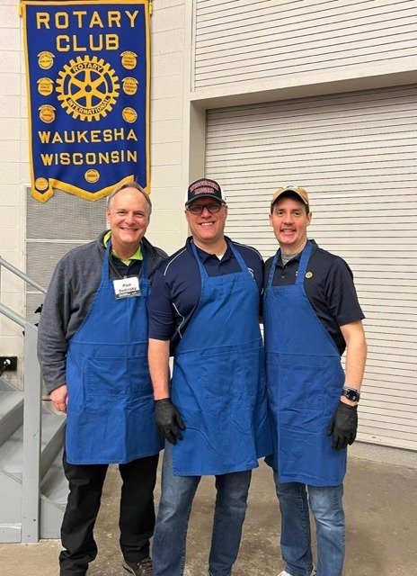Mike Thurston at Waukesha Rotary Pancake Breakfast